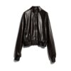 Soft Nappa Leather Bomber Jacket