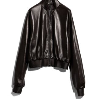 Soft Nappa Leather Bomber Jacket