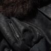 Soft Shearling Bomber Jacket