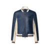 Sporty Leather Track Top