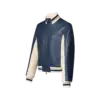 Sporty Leather Track Top