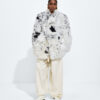 Spotted Curly Shearling Coat