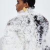 Spotted Curly Shearling Coat
