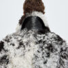 Spotted Curly Shearling Coat Himalaya