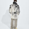 Spotted Curly Shearling Coat Himalaya