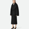 Stretch Wool Long Coat
