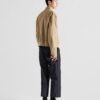 Suede And Cotton Bomber Jacket