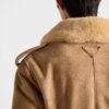 Suede And Shearling Bomber Jacket