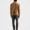 Suede And Shearling Bomber Jacket