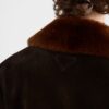 Suede And Shearling Caban Jacket