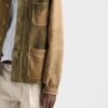 Suede Blouson Jacket