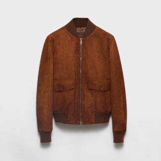 Suede Blouson Jacket