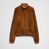 Suede Bomber Jacket