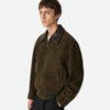 Suede Leather Blouson