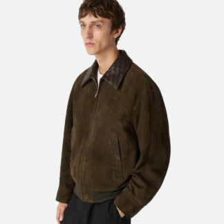 Suede Leather Blouson