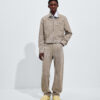 Suede Leather Jacket Gray Seal