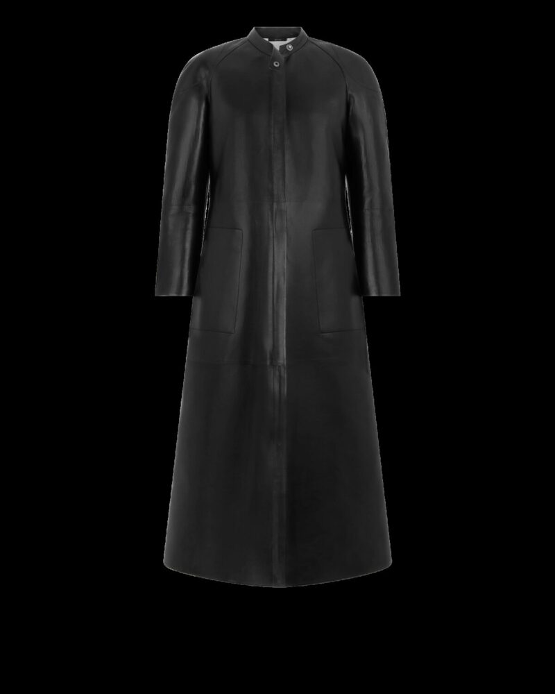 Supple Soft Nappa And Washed Duchesse Biker Coat
