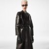 Supple Soft Nappa And Washed Duchesse Biker Coat