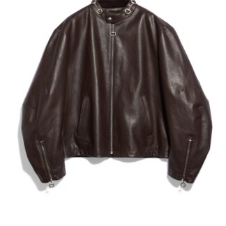 Treated Bull Leather Jacket