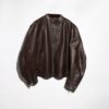 Treated Bull Leather Jacket