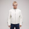 Treated Bull Leather Jacket