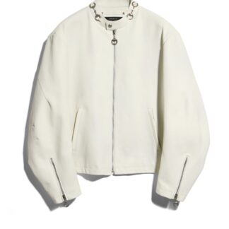 Treated Bull Leather Jacket
