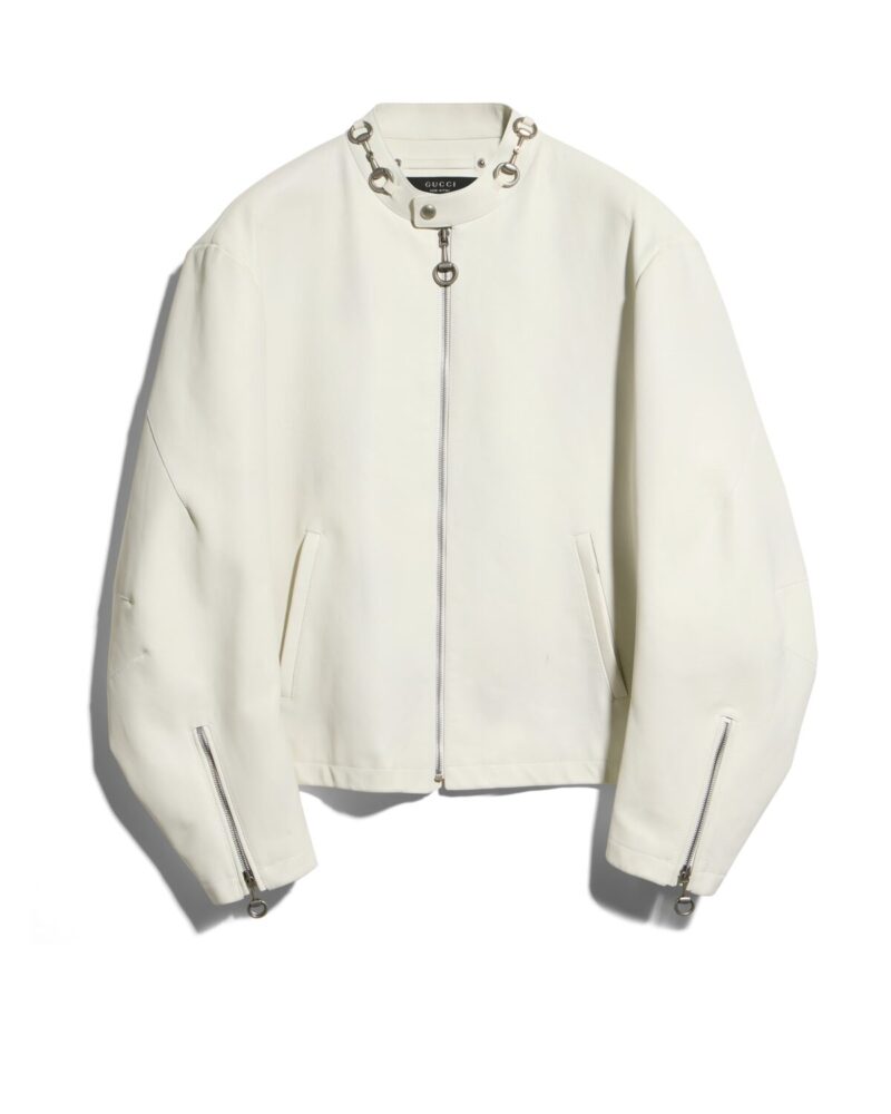 Treated Bull Leather Jacket