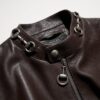 Treated Bull Leather Jacket