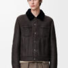 Trucker Jacket In Shearling