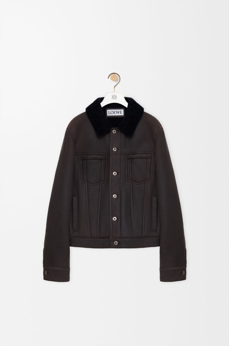 Trucker Jacket In Shearling