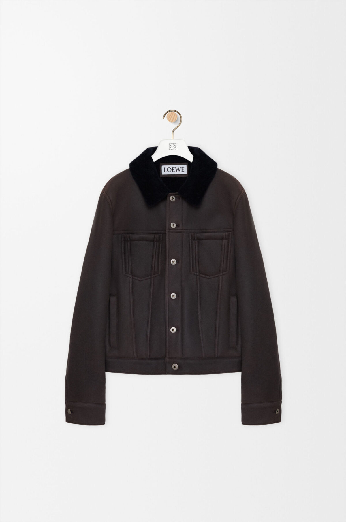 Trucker Jacket In Shearling