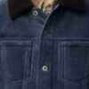 Trucker jacket in shearling Blue