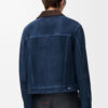 Trucker Jacket In Suede Goat Skin