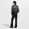 Vintage Effect Leather Track Top