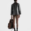 Vintage Look Leather Blouson Jacket