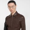 Washed Stretch Nappa Leather Jacket