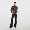 Washed Stretch Nappa Leather Jacket