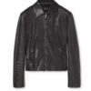 Washed Stretch Nappa Leather Jacket