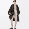 Wavy Lamb Shearling Reversible Cocoon Coat