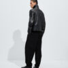 Weathered Leather Jacket Double Black