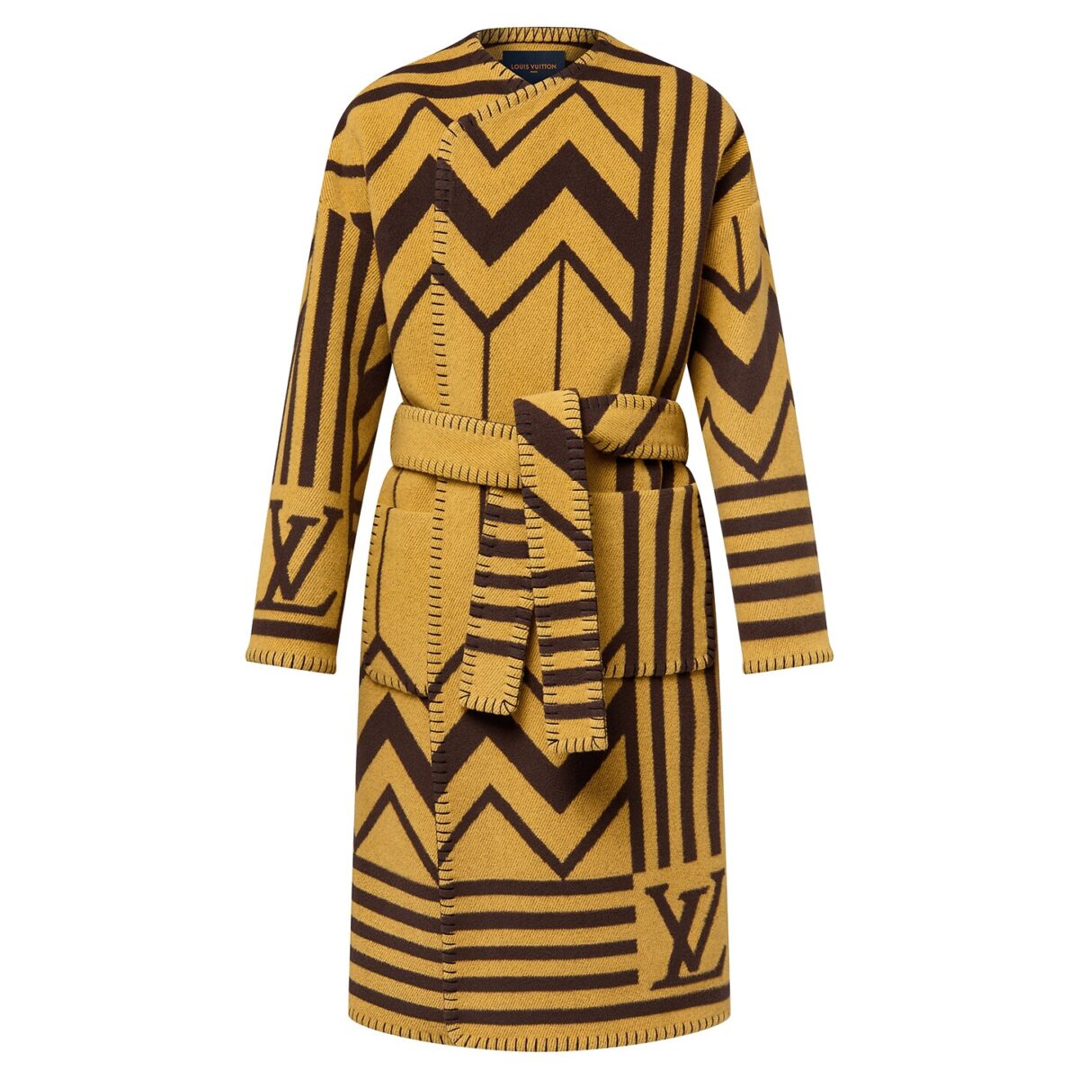 Wool And Cashmere Blend Blanket Coat