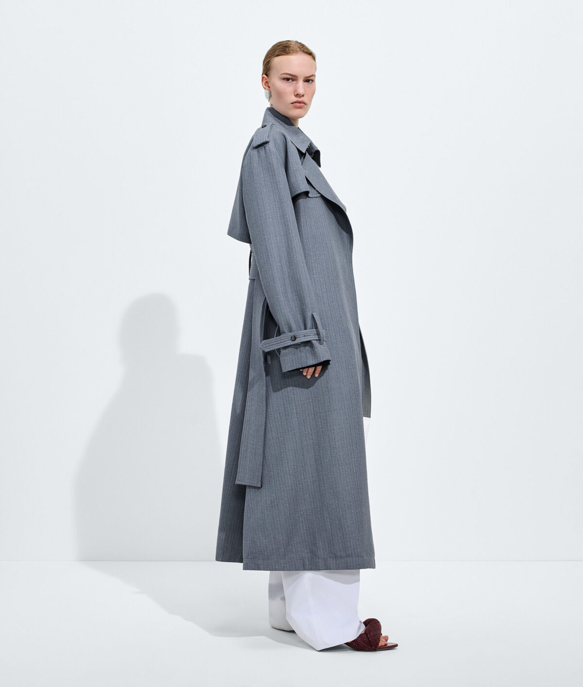 Wool And Mohair Trench Coat