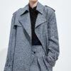 Wool And Mohair Trench Coat