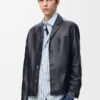 Workwear Jacket In Nappa Lambskin