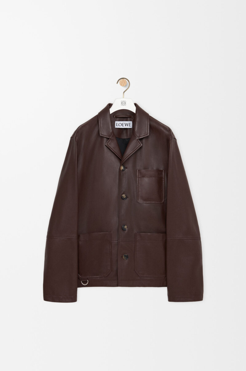 Workwear Jacket In Nappa Lambskin