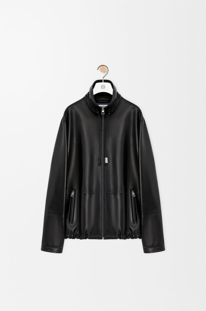 Zip Up Jacket In Nappa Lambskin