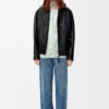 Zip Up Jacket In Nappa Lambskin