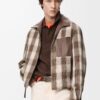 Zip Up Jacket In Nappa Lambskin