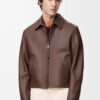 Zip Up Jacket In Nappa Lambskin