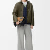 Zip Up Jacket In Nappa Lambskin